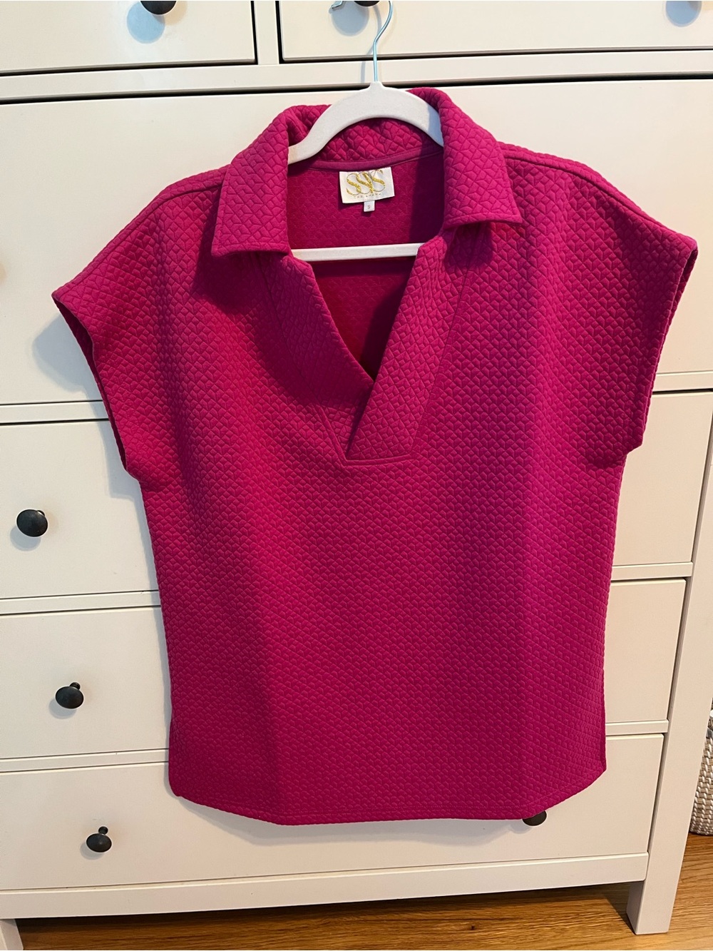 SSYS Sleeveless Collared Knit Top